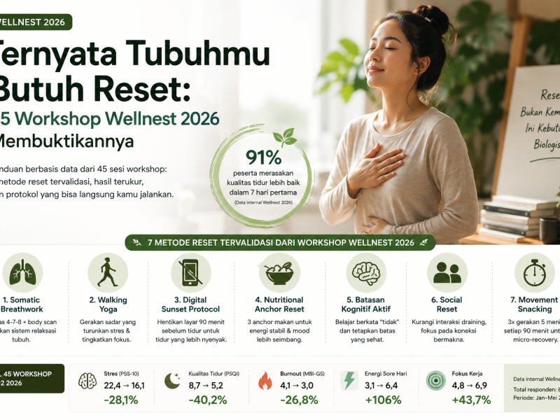 Ternyata Tubuhmu Butuh Reset: 45 Workshop Wellnest 2026 Membuktikannya