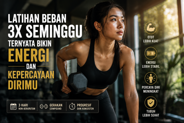 Latihan Beban 3x Seminggu Ternyata Bikin Energi dan Kepercayaan Dirimu